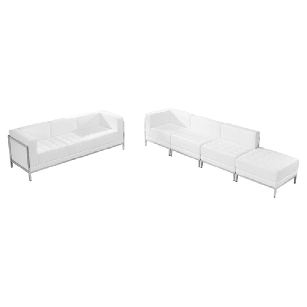 Flash Furniture ZB-IMAG-SET16-WH-GG Hercules Imagination Series Sofa & Lounge Chair Set