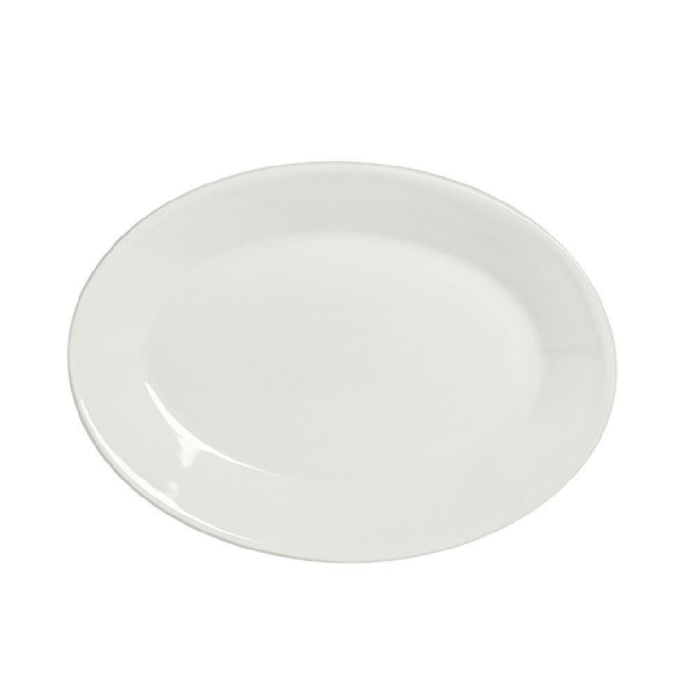 Steelite A100P140 Platter Oval Rolled Edge 10.625" X 7.75" American Basics