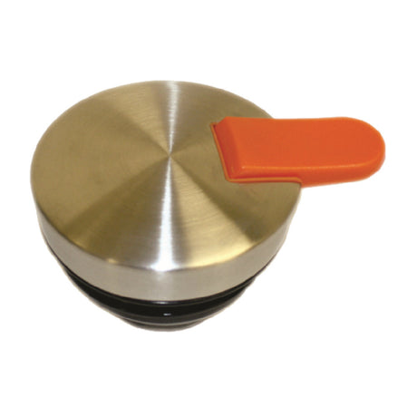 Service Ideas 837LOR Service Ideas Slim Server Replacement Push Botton Lid Brushed Stainless & Orange
