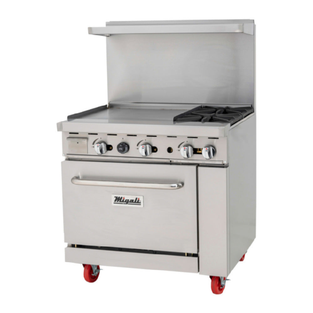 Migali Industries C-RO2-24GL-NG Competitor Series® Range With Griddle Natural Gas 36” W