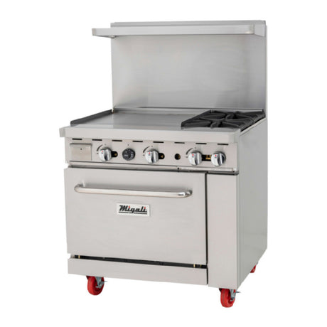 Migali Industries C-RO2B-24GL-NG Competitor Series® Range With Griddle Natural Gas 36” W