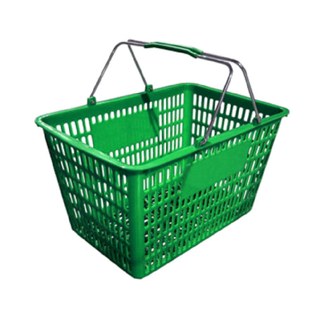 Omcan 13024 (13024) Shopping Hand Basket (2) Steel Handles With Plastic Coating