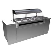 Resfab CBT-3 Stainless Steel Cabinet Base For Resfab GM-3PN Hot Case Open Back Design