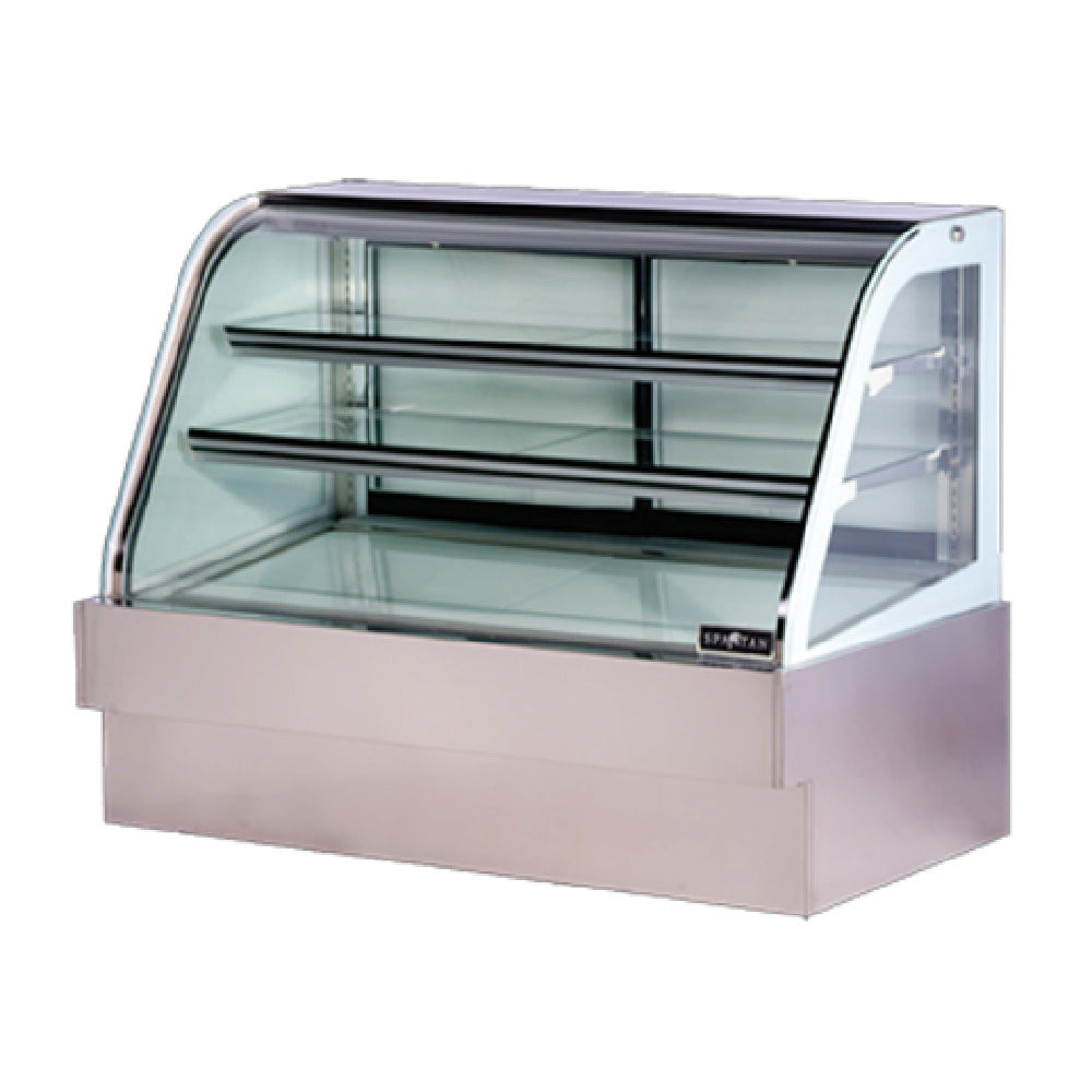 Spartan SD-60 Curved Glass Deli Case 59" Bottom Mounted Self-contained Refrigeration