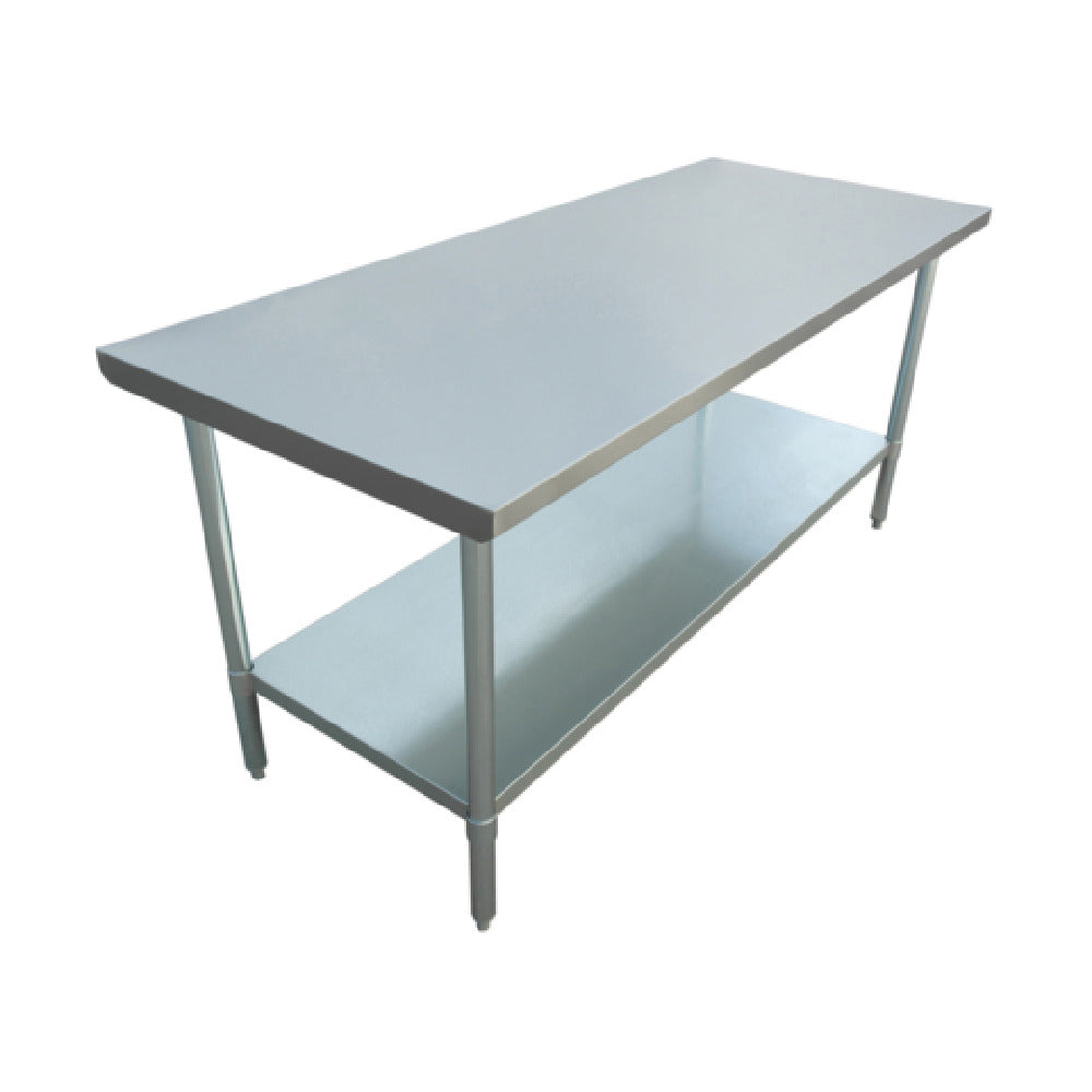 Admiral Craft WT-3072-E Commercial Work Table 72"W X 30"D 18/430 Stainless Steel Worktop