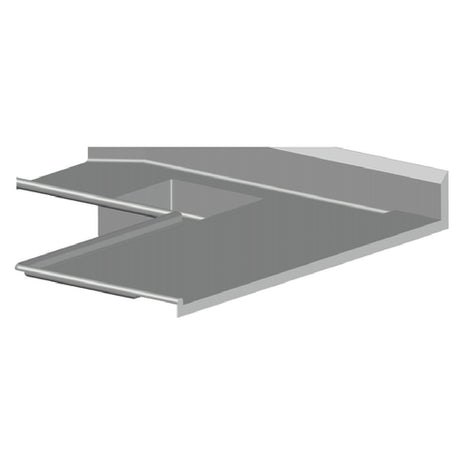 SPG DTO-16 - Universal Stainless Landing Ledge, Per Linear Foot