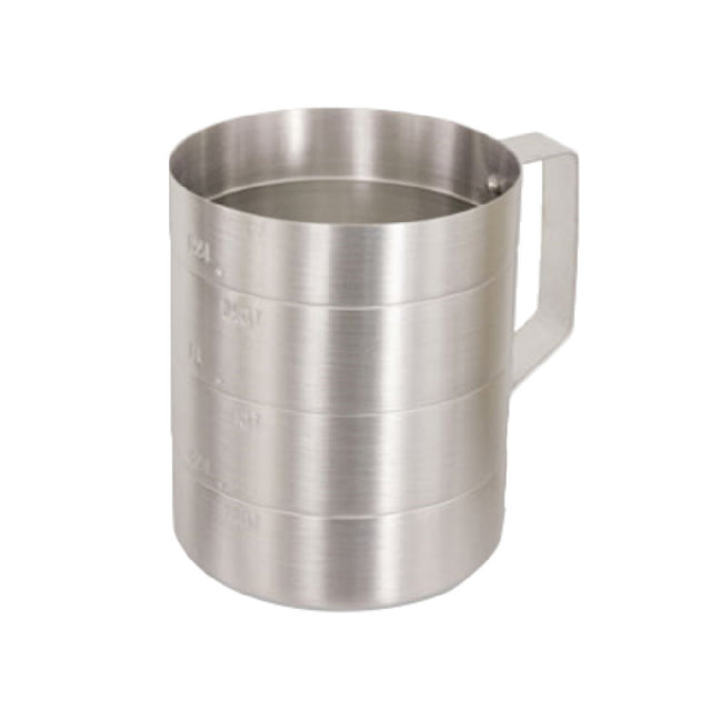 Stanton Trading DM-4 - Dry Measuring Cup, Aluminum, 4 Quarts