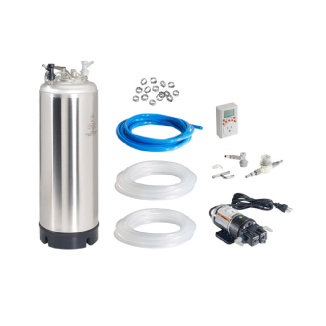 Krowne BC-907 Draft Cocktail Kit With Circulating Pump Includes: 5-gallon Circulating Cocktail Tank