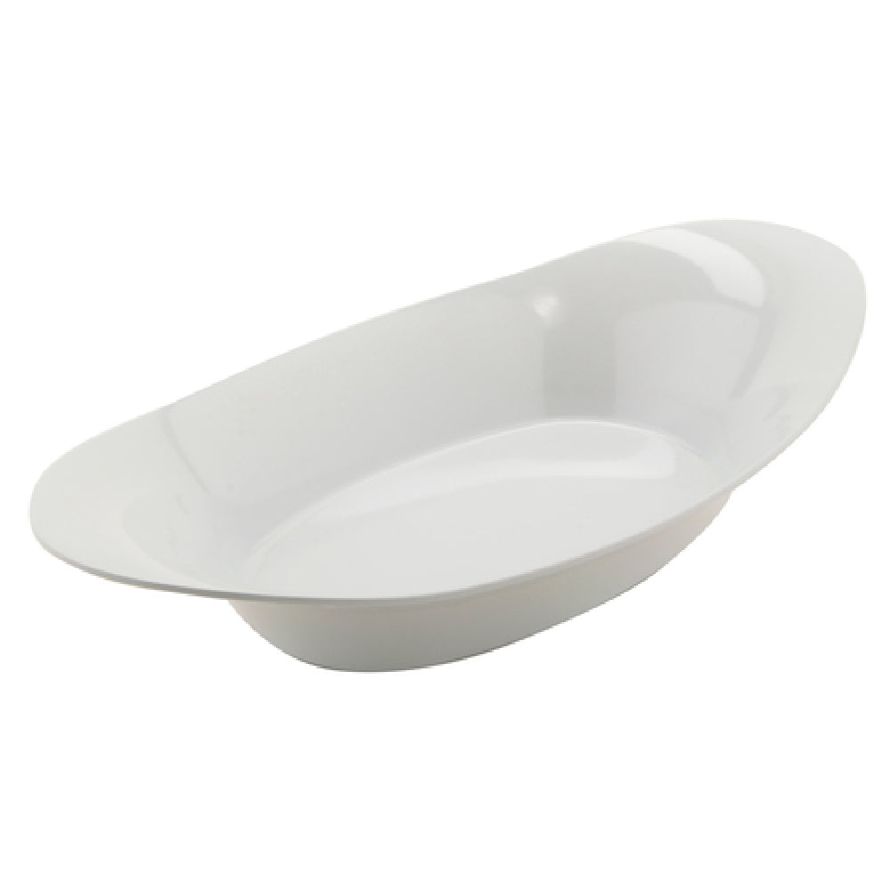 GET Enterprises OVB-45-W Oval Acclaim Salad Bowl 1-3/10 Qt. 14-1/10" X 7-3/5" X 2-3/4"