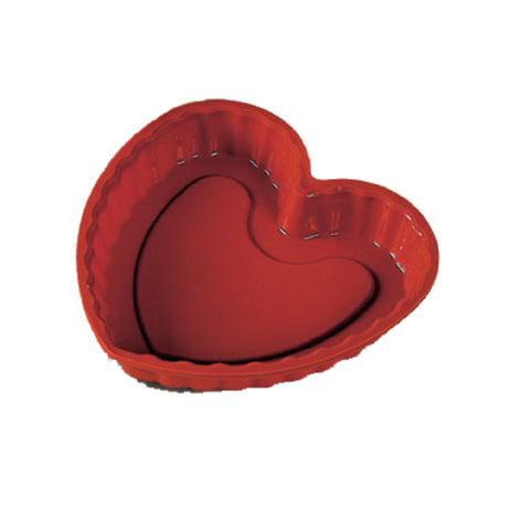 Louis Tellier SFT210 Uniflex Silicone Collection Heart Mold 8-5/8"L X 8-1/2"W X 1-1/4"H