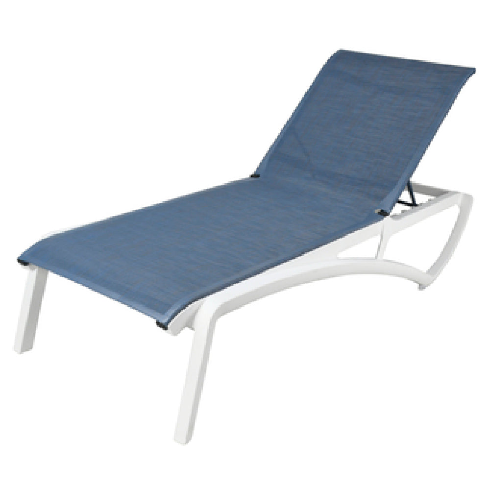 Grosfillex US021096 Sunset Chaise Lounge Stackable Without Arms