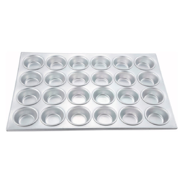 Winco AMF-24 Muffin Pan (24) 3 Oz. 2-3/4" Dia. X 1-1/8"H Cups 20-1/2"L X 14"W Pan