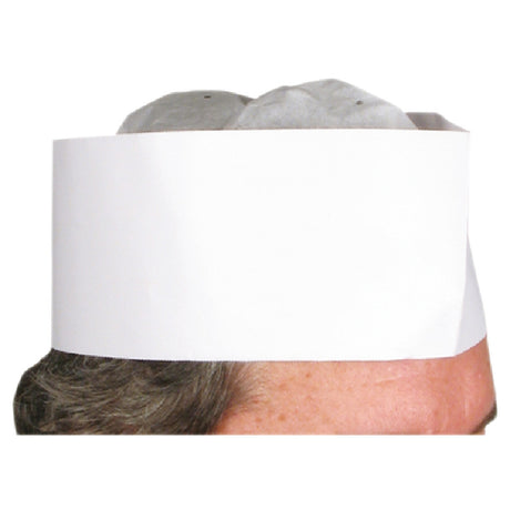 Winco DCH-3 Disposable Chef's Hat 3" Signature Chef (100 Pieces Per Box)