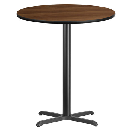 Flash Furniture XU-RD-36-WALTB-T3030B-GG Table 36" Dia. X 43-1/8"H Bar Height