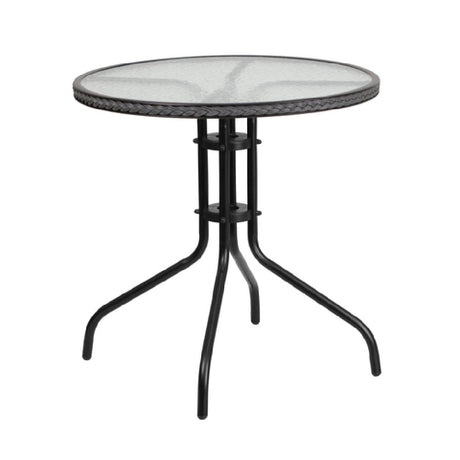 Flash Furniture TLH-087-GY-GG Patio Table 28" Dia. X 28"H Round