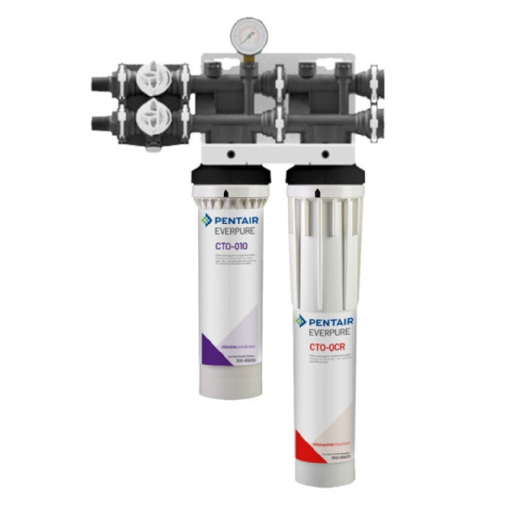 Everpure QTI+ CR - QT1+CR Water Filter System, Single, (1) CTO-Q10 Activated Carbon Cartridge