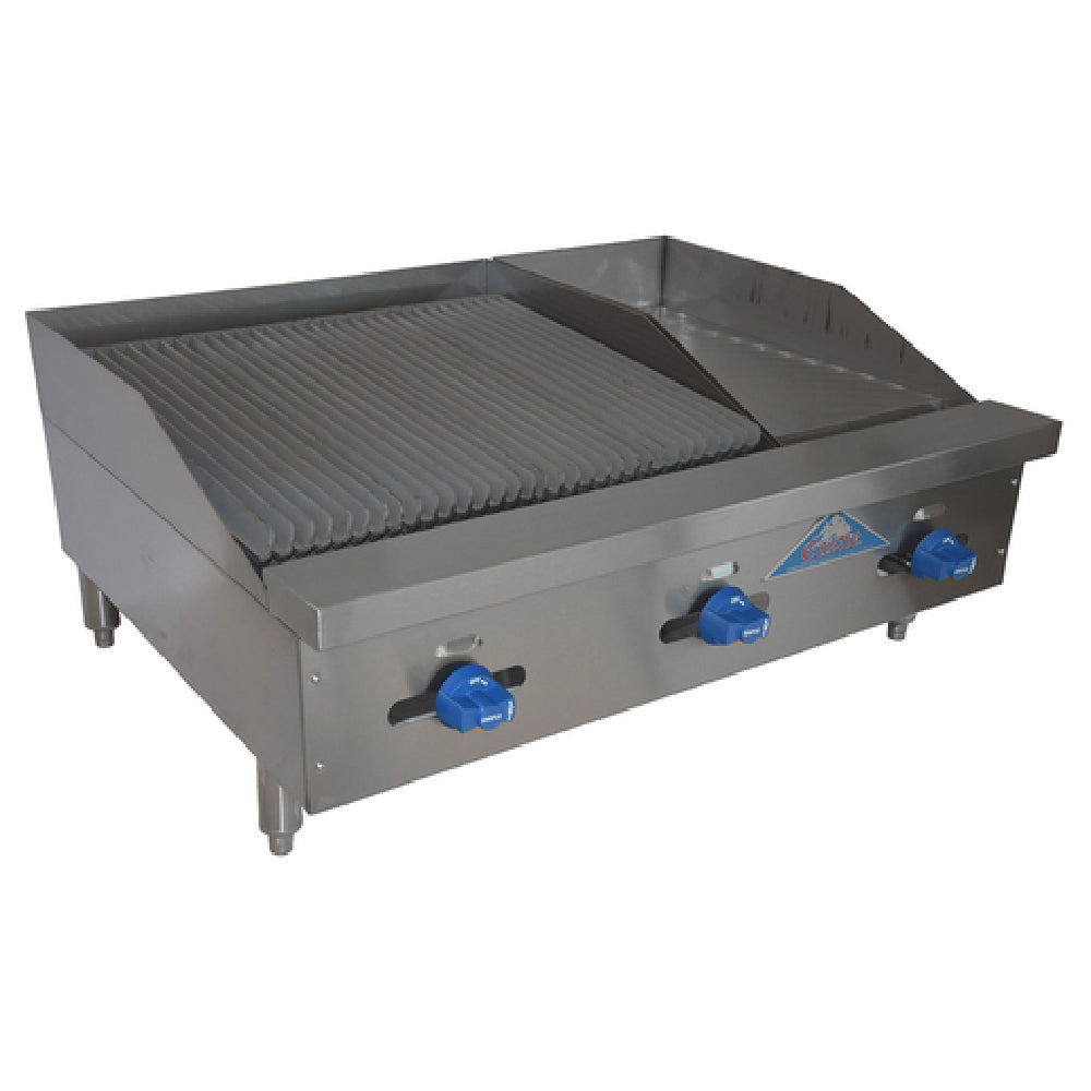 Comstock-Castle FHP36-12-2RB Char-Broiler/Griddle Combination Countertop Gas