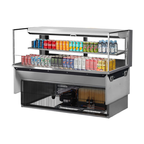 Turbo Air TOM-60L-UFD-S-2SI-N Drop-In Horizontal Open Display Case Low Profile