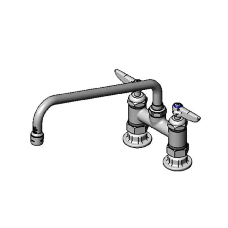 T&S Brass B-0225-CR-K-F10 Pantry Faucet Double 4" Deck Mount