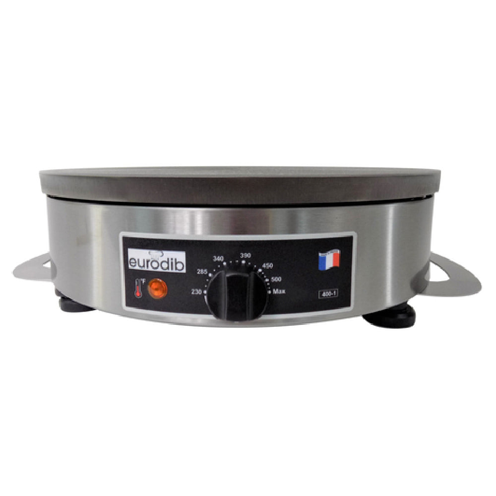 Eurodib CEEB42-208 Crepe Maker Electric 15.9" Dia. Cast Iron Griddle