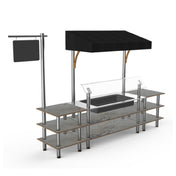 Steelite MGCMLA01GSBF Classic Canopy Cooling Station 130"W X 29 1/2"D X 96"H Mixed Materials