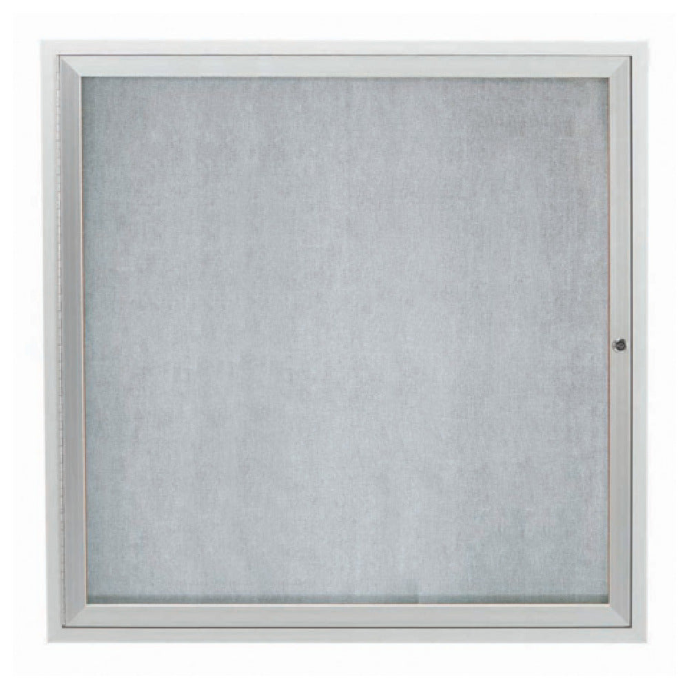 Aarco ODCC3636R Aluminum Bulletin Board 36"W X 36"H Enclosed