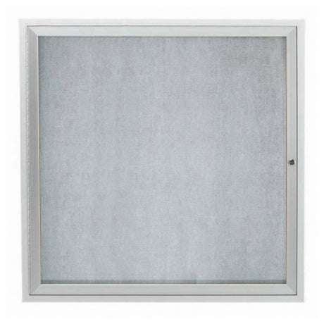 Aarco ODCC3636R Aluminum Bulletin Board 36"W X 36"H Enclosed