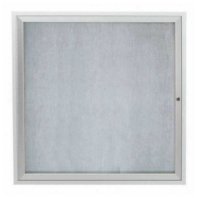 Aarco ODCC3636R Aluminum Bulletin Board 36"W X 36"H Enclosed