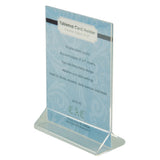 CAC China ACTH-75 Menu/Card Holder 5" W X 7"H Acrylic