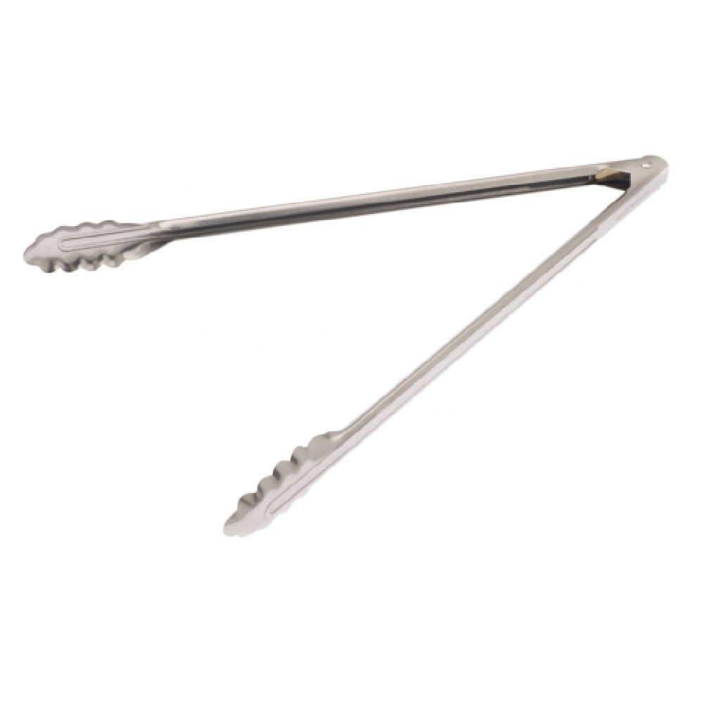 Mercer M21516 - 16" Utility Tong, Scalloped End, 18-0 Stainless Steel