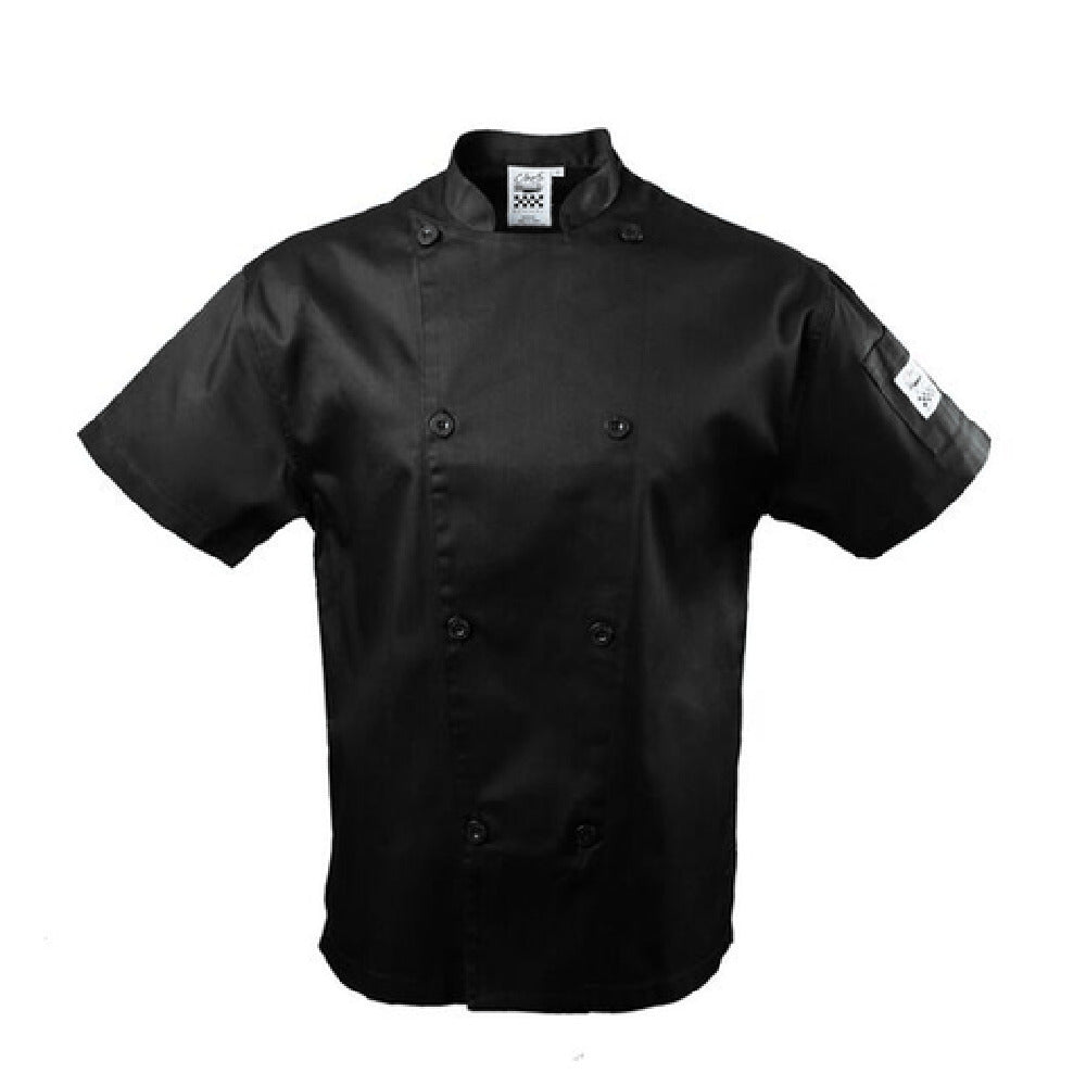 John Ritzenthaler Company J005BK-L Chef Revival® Chef's Jacket Large Pen/thermometer Pocket