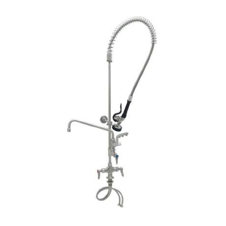 T&S Brass S-0113-U12-B Single Hole Deck Mount Mixing Faucet Add-on Faucet 12” Swing Nozzle With Stream Regulator Outlet