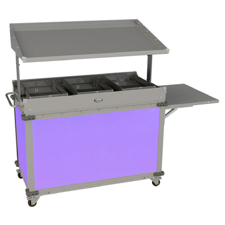 Cadco CBC-GG-B3-L7 MobileServ® Standard Grab & Go Merchandising Cart Large 1-sided Grab & Go Shelf On Top