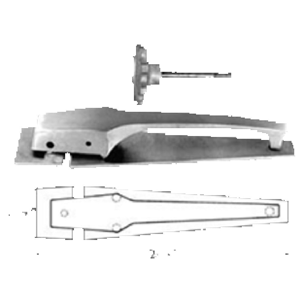 Franklin Machine Products 122-1148 Strike Flush Offset 5-3/4" Inside Release