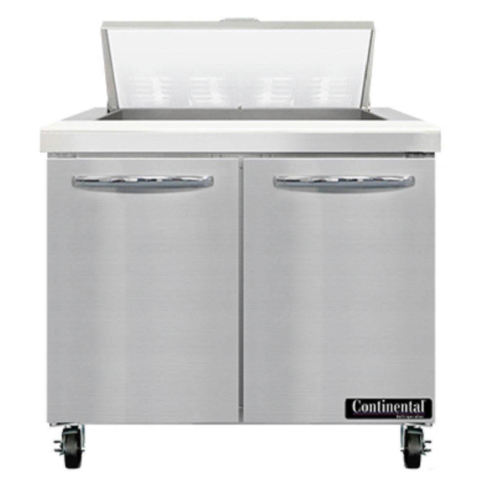 Continental Refrigerator SW36N8 Sandwich Unit 36"W 10.3 Cu Ft Capacity
