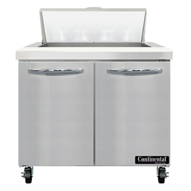 Continental Refrigerator SW36N8 Sandwich Unit 36"W 10.3 Cu Ft Capacity