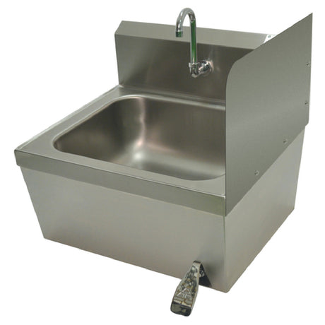 Advance Tabco 7-PS-13F Bolted Side Splash 12"H (installed Height) For Hand Sinks With 14" Wide X 16" Front-to-back Bowl