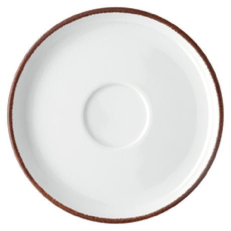 Paderno 10660-405402-34750 Saucer 7-1/8" Dia. Round Porcelain