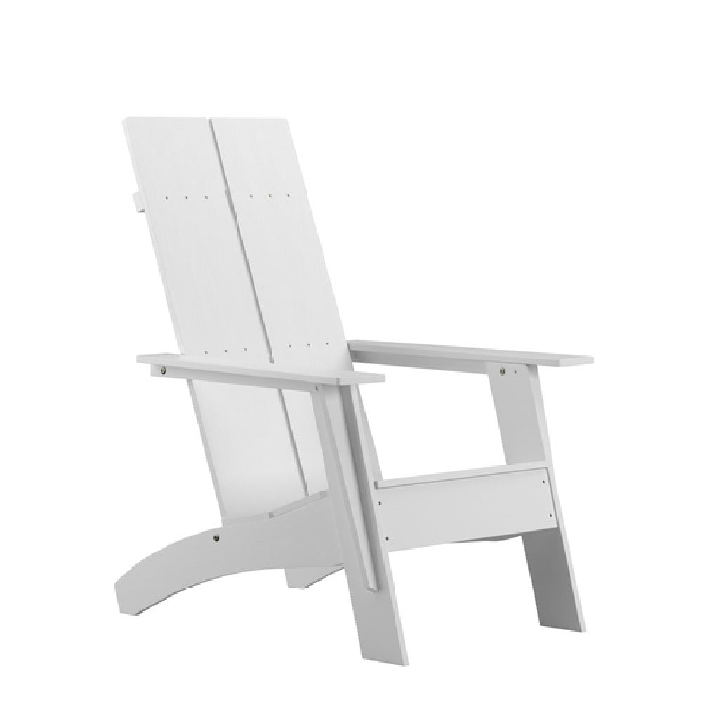 Flash Furniture JJ-C14509-WH-GG Sawyer Modern Adirondack Chair All-weather Poly Resin Wood