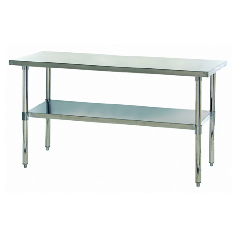 Quantum SST-2472U Work Table 72"W X 24"D X 34"H Hemmed Edges