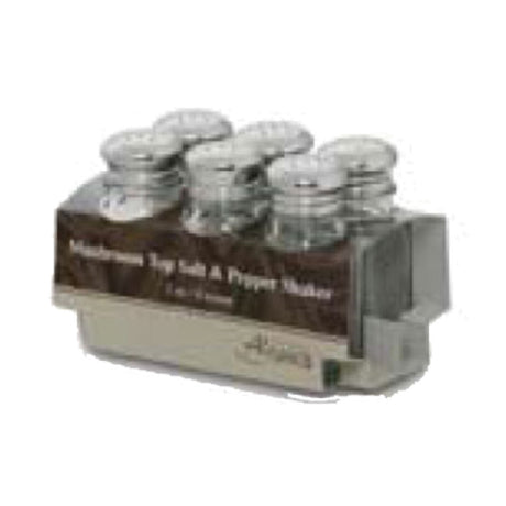 Alegacy Foodservice Products AL6154SP Cash & Carry Salt & Pepper Shaker 2 Oz. Paneled Glass Jar