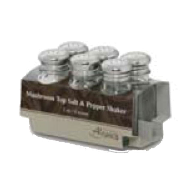 Alegacy Foodservice Products AL6154SP Cash & Carry Salt & Pepper Shaker 2 Oz. Paneled Glass Jar