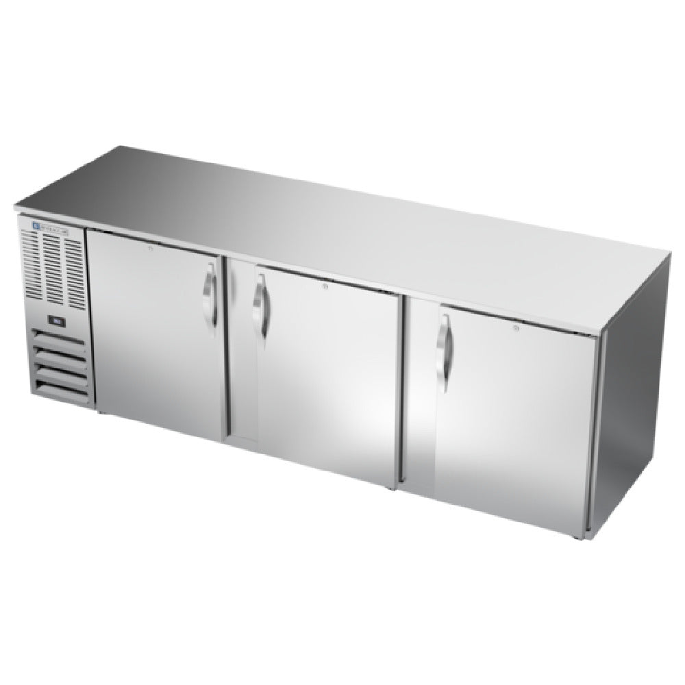 Beverage Air BB94HC-1-S - Refrigerated Back Bar Storage Cabinet, Three-section, 95"W