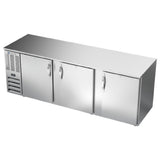 Beverage Air BB94HC-1-S - Refrigerated Back Bar Storage Cabinet, Three-section, 95"W