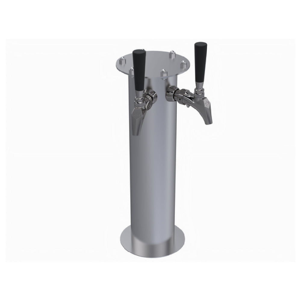 Krowne KF-2S Krowne Dual Faucet Frankenstein Tower Two Faucets Handles And Faucets Not Included