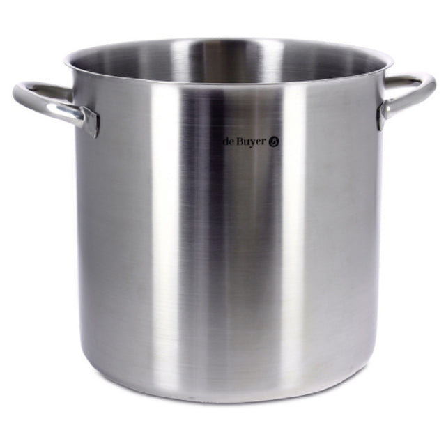 JB Prince S466 32 De Buyer Prim Appety Stock Pot 12.6" 26.4 Qt.