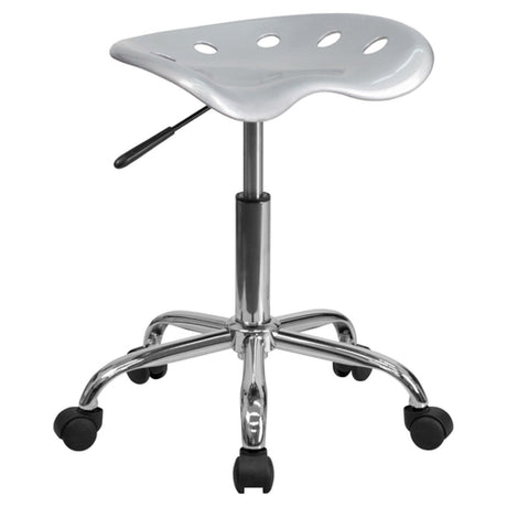 Flash Furniture LF-214A-SILVER-GG Vibrant Stool 20-1/4" To 25-3/4" Adjustable Height