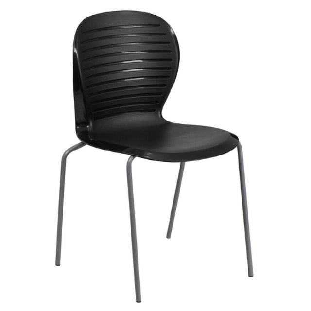 Flash Furniture RUT-3-BK-GG Hercules Series Stacking Chair 551 Lb. Weight Capacity