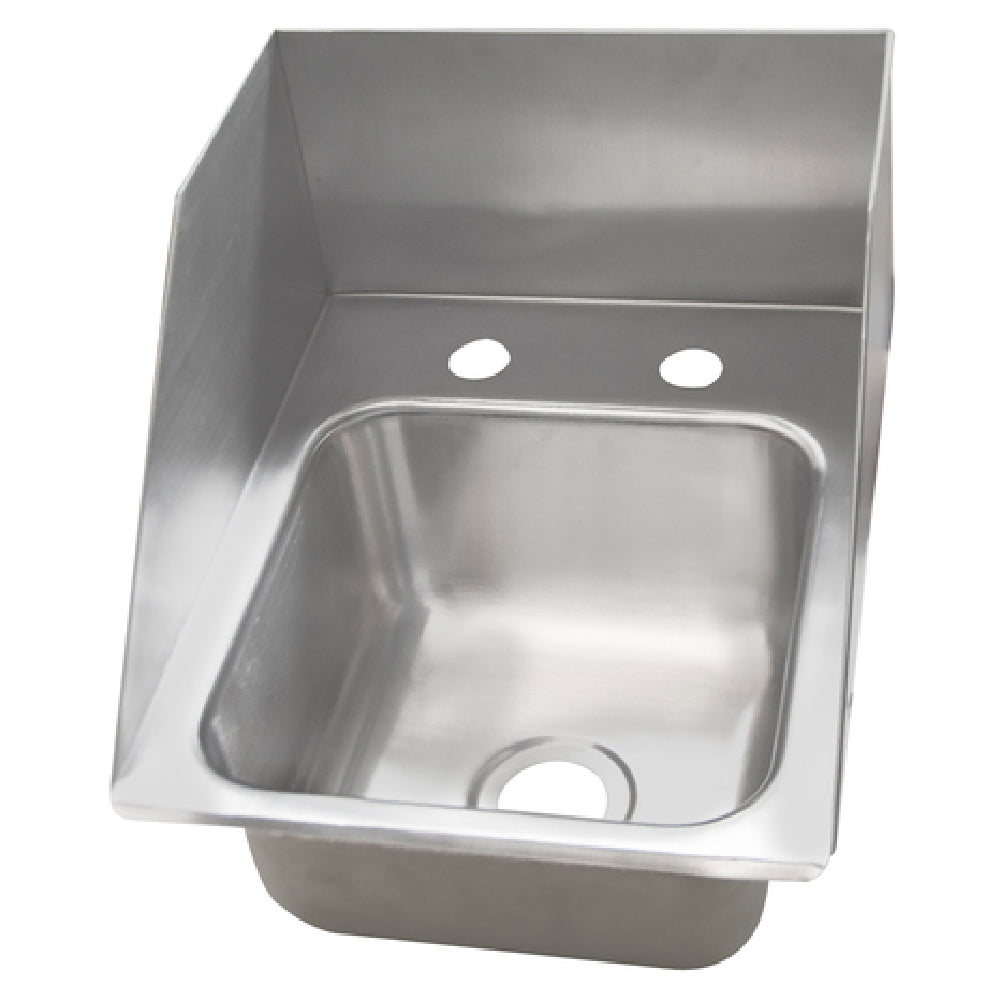 BK Resources DDI-0909524S Deep Drawn Drop-In Sink One Compartment 11-1/8"W X 13-1/2"D X 11"H Overall Size