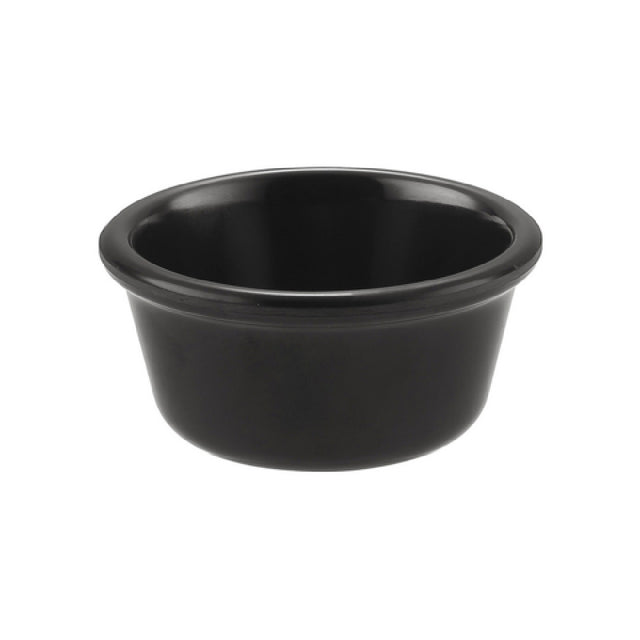 CAC China MRKF-6-BLK Ramekin 6 Oz. 3-7/8" Dia. Round